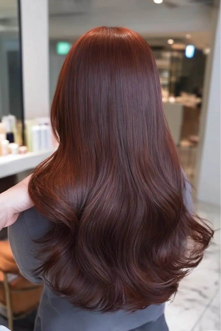 ロング カラー ヘアカラー 韓国×艶ハイトーンが かわいい✨️リオ🍒のヘアスタイル