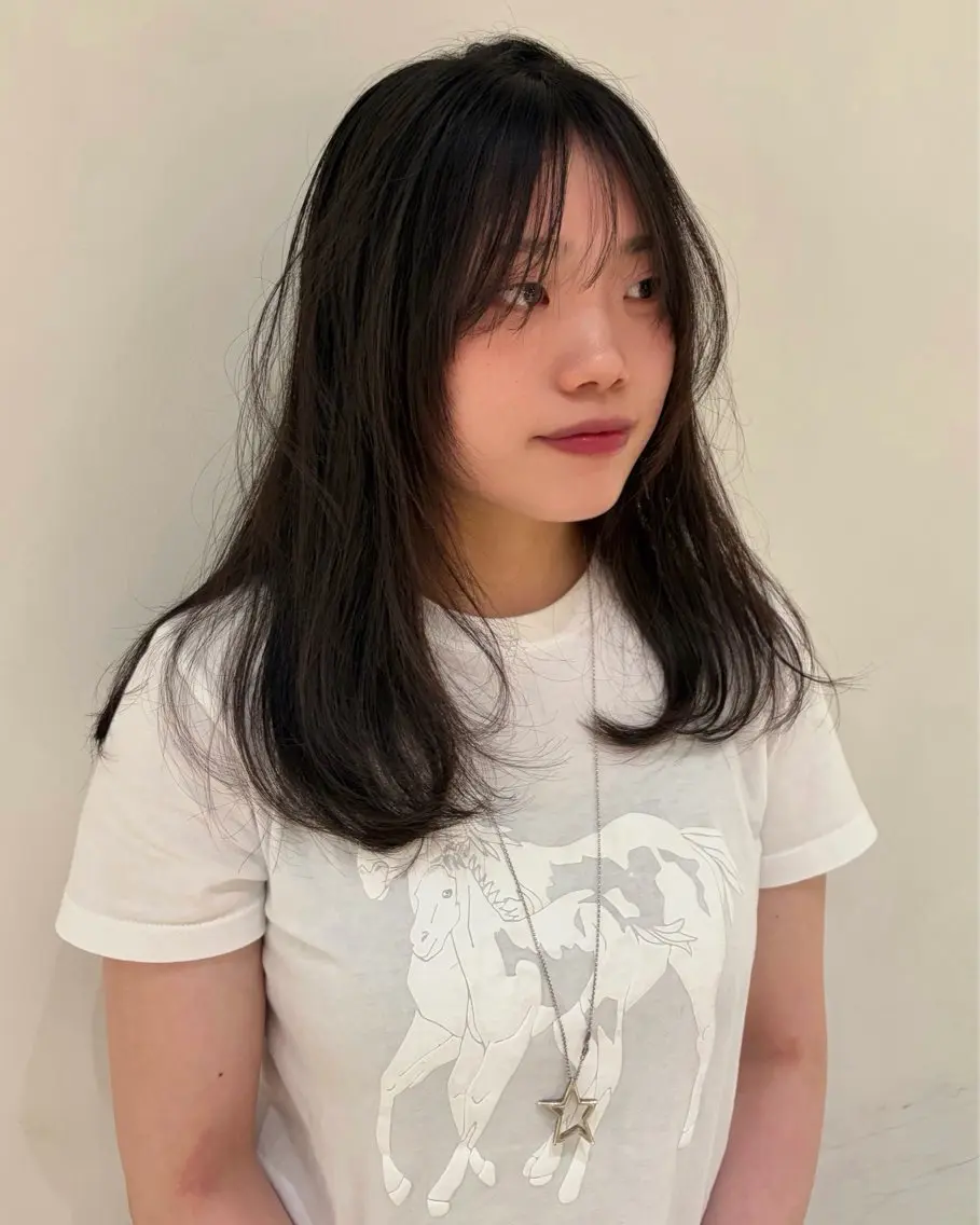 セミロング Riko/ カットモデル募集❤︎のヘアスタイル