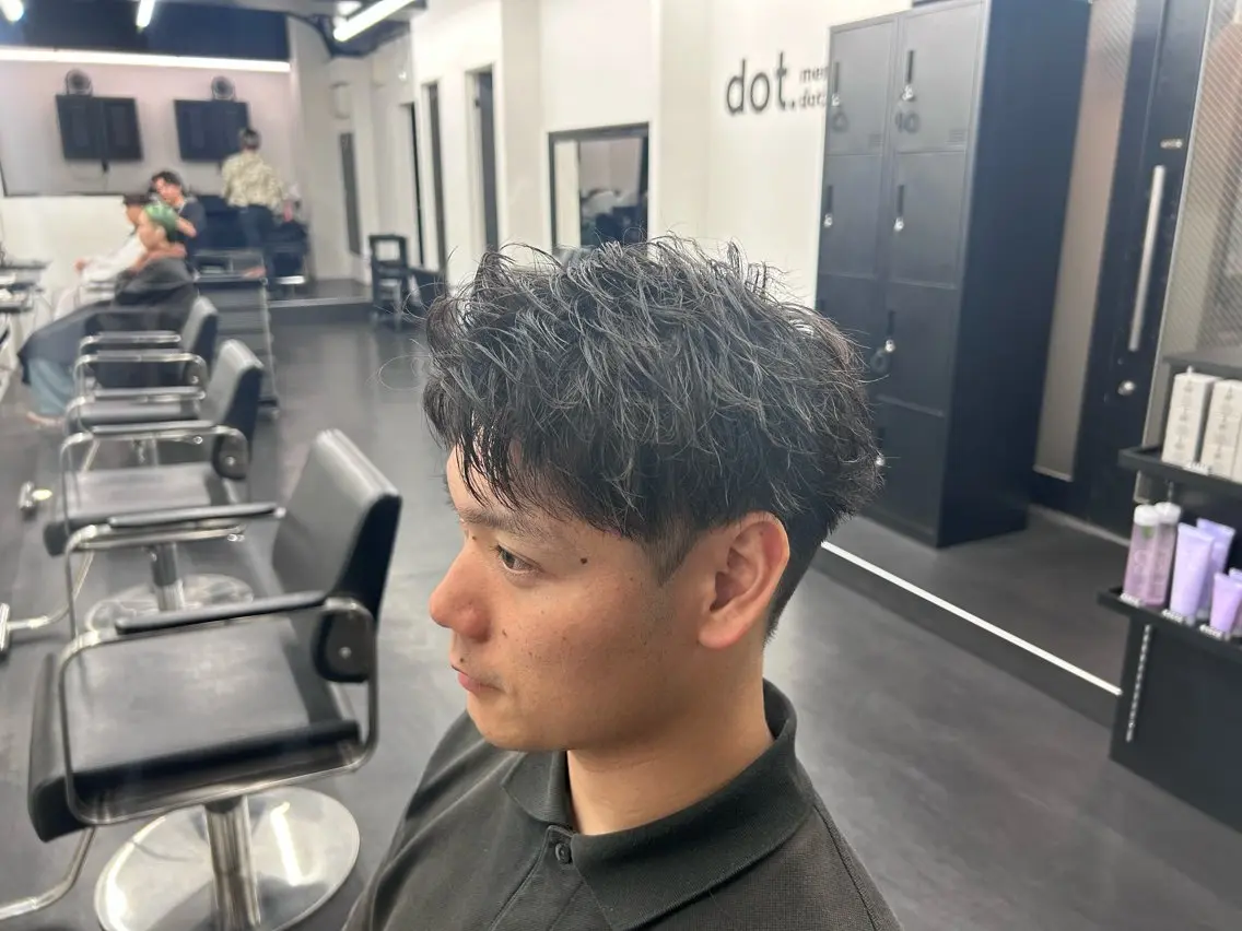 メンズ カット 1週間限定メンズパー マ🔥5060~🔥のヘアスタイル