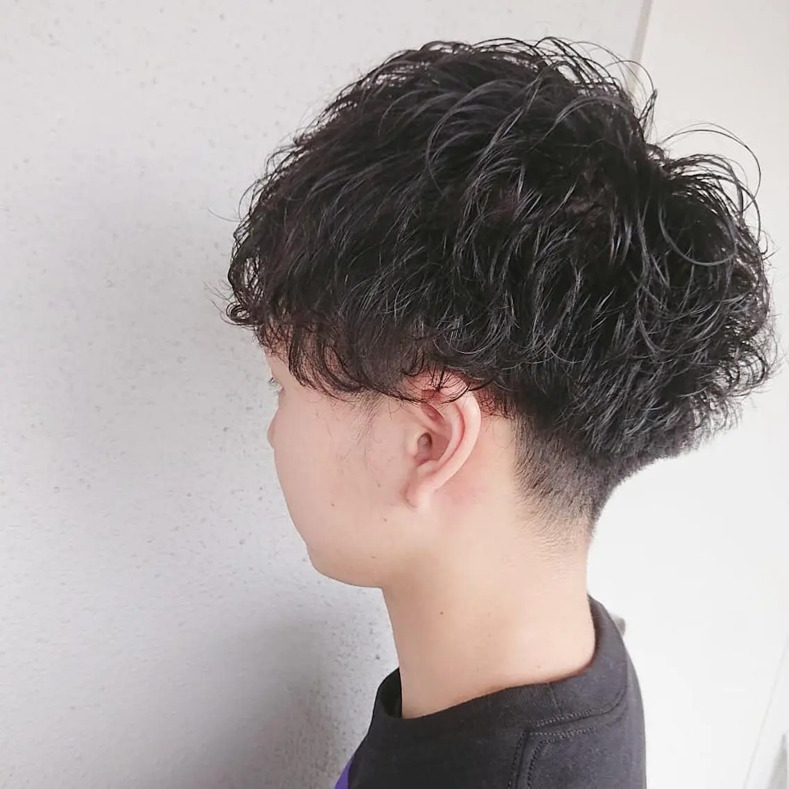 ショート メンズ パーマ メンズパーマ yoshi （髙橋）のヘアスタイル