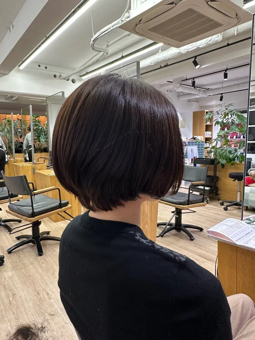 ショート 切りっぱなし/髪質 改善矯正/さやか🫧のヘアスタイル