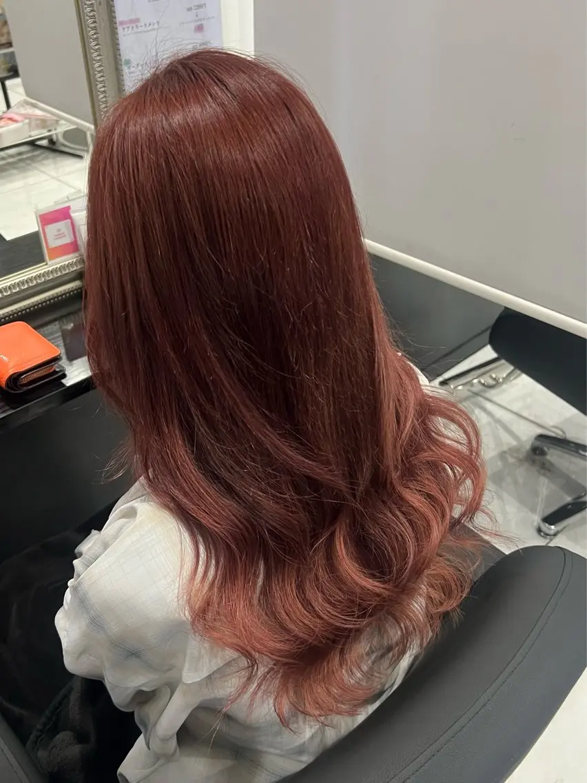 ロング カラー プルエクステ エクステ ヘアカラー トリートメント エクステ YUDU🍊 germe/ジェルムのヘアスタイル
