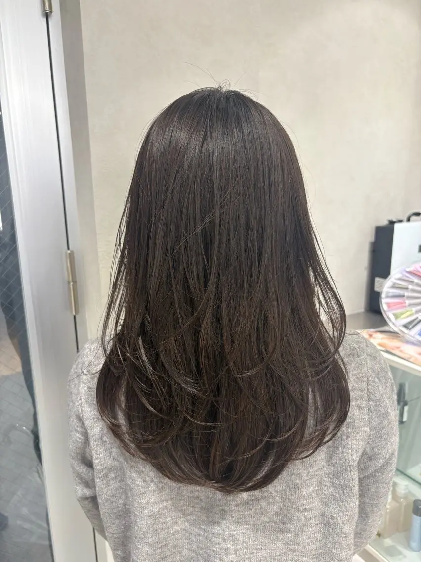 ミディアム ハッシュカット ハイレイヤー 韓国風ヘア レイヤーカット カット Yuta✂︎ 韓国レイヤー🪽のヘアスタイル