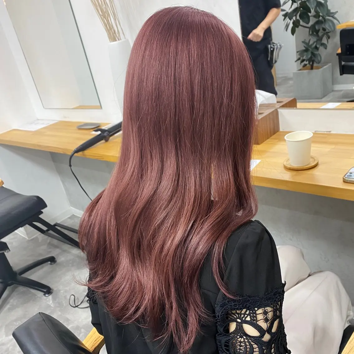 ロング カラー ベージュカラー ピンクカラー ピンクベージュ 髙橋建太/ ニュアンスパーマ✂️のヘアスタイル