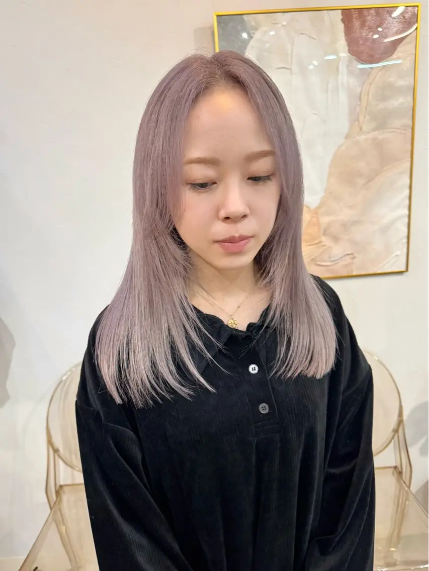 【再来】ケアカラー+クイックトリートメントの写真