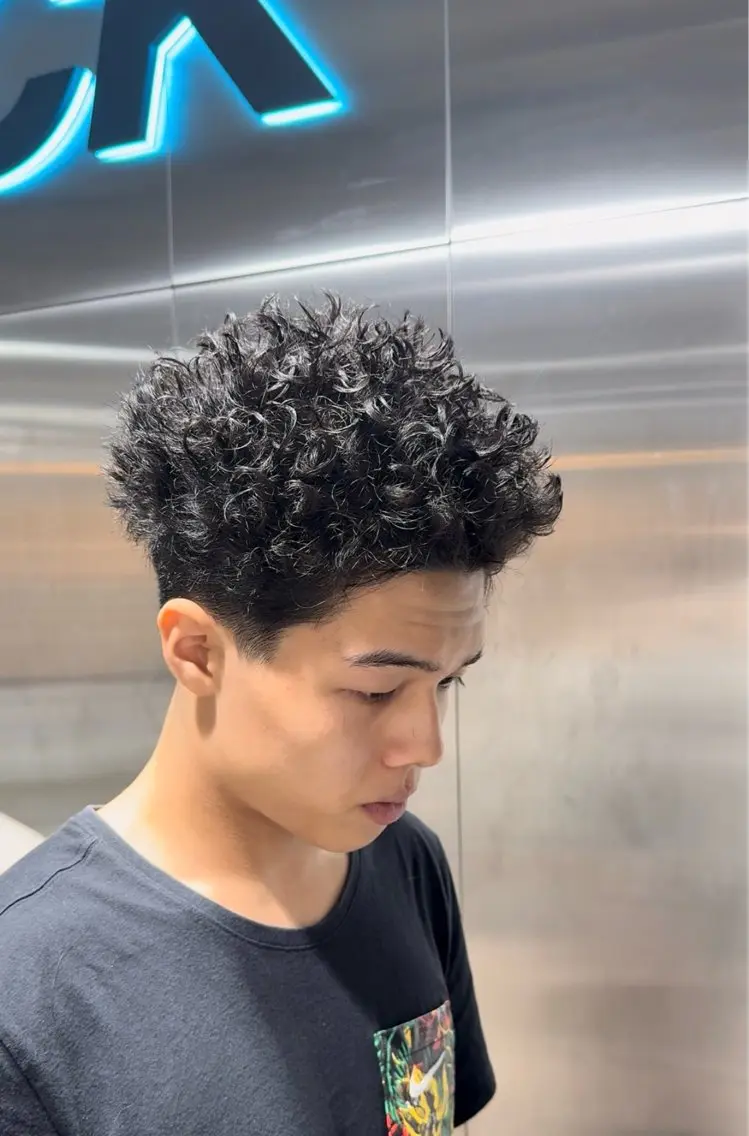 ショート カット パーマ ✨️メンズ特化 パーマ水沼心✨のヘアスタイル