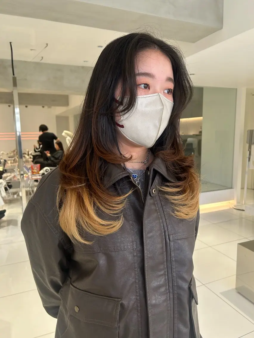 ロング カラー カット 海外レイヤー /NAGISAのヘアスタイル