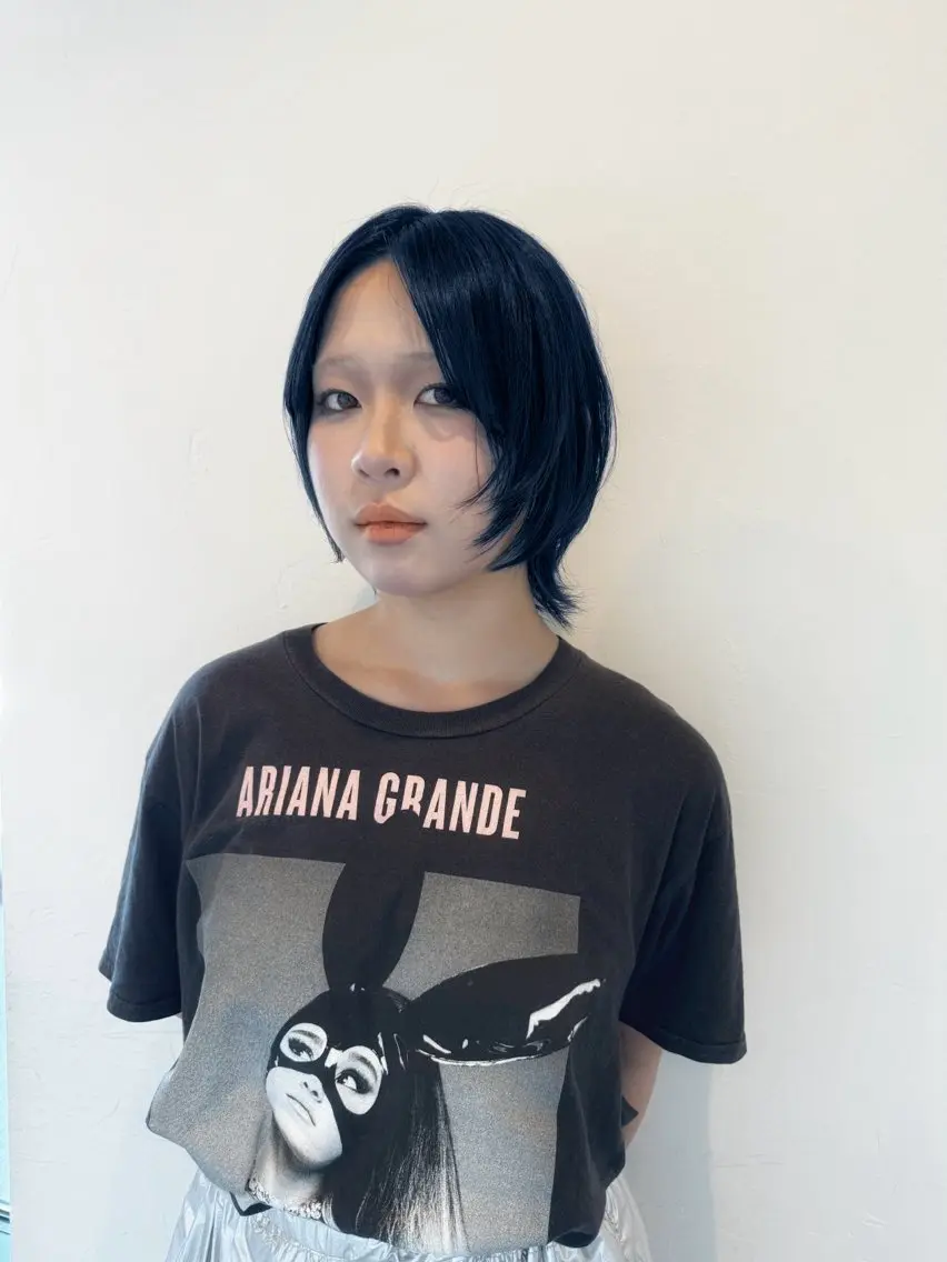 ミディアム カット ヘアカラー トリートメント ベージュカラー/新潟 カラー特化/落合優吾のヘアスタイル