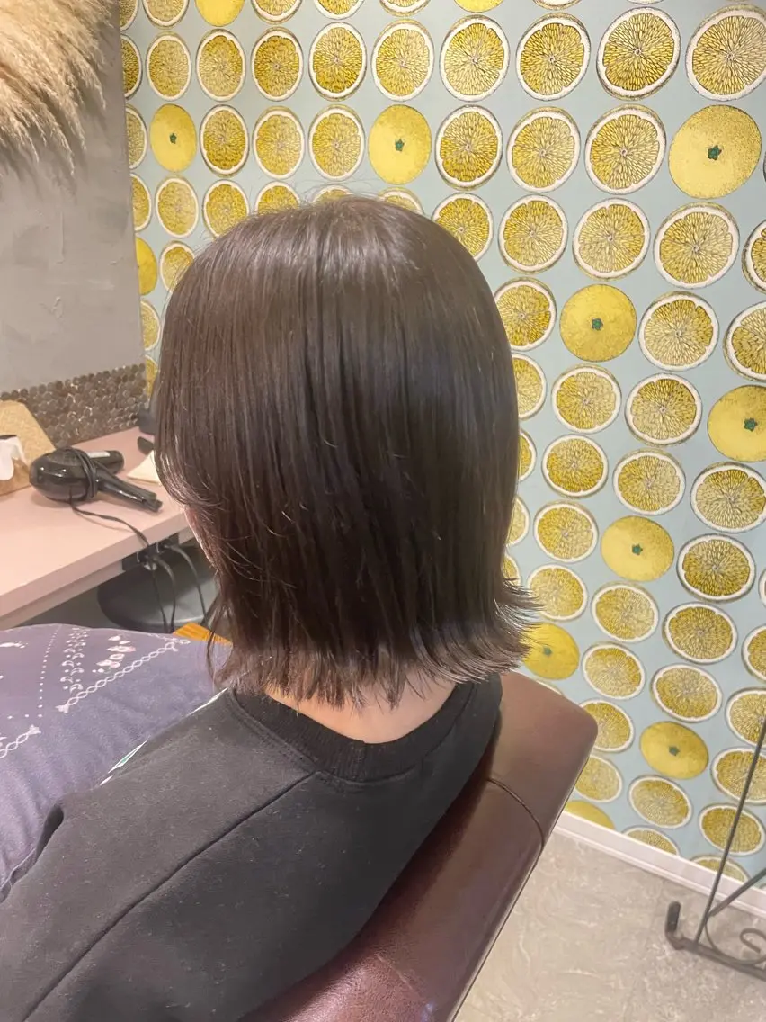 ミディアム ボブ hair make echo滿木あい花のヘアスタイル