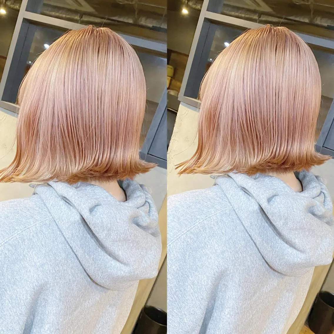 セミロング カラー カット ヘアカラー トリートメント yoriダブルカラー 代表すがわらのヘアスタイル