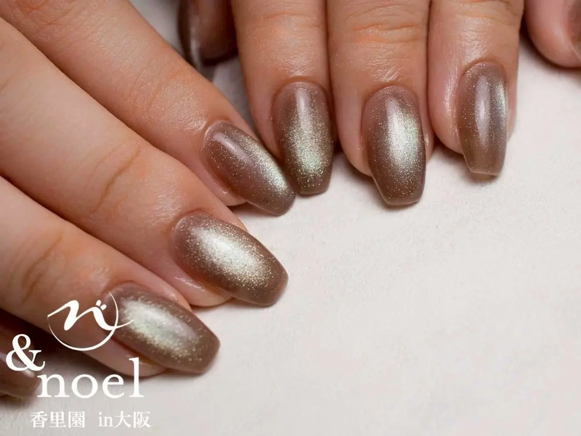 ネイル マグネットネイル オフィスネイル シンプルネイル ハンドネイル Nailsalon ＆Noelのネイルデザイン