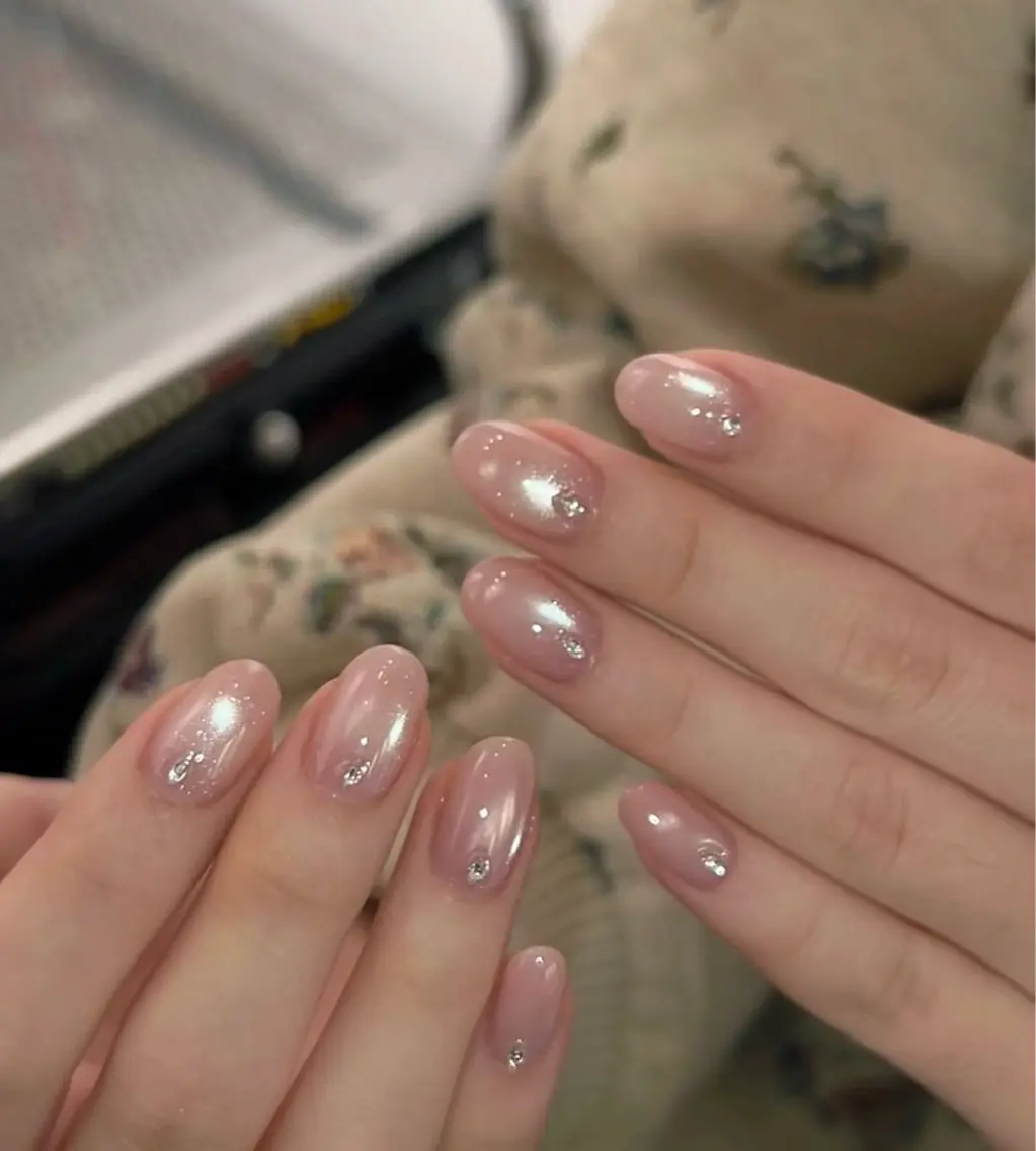 ネイル 韓国ネイル 持ち込み ニュアンスネイル ネイルチップ ハンドネイル Doraemi ANA.CHUOのネイルデザイン