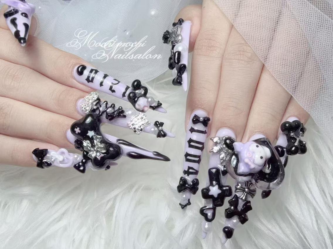 ネイル 成人式 フットネイル ジェルネイル マグネットネイル 大理石ネイル(マーブル) ハンドネイル K.bi_nail ネイル長さ出し専門店のネイルデザイン