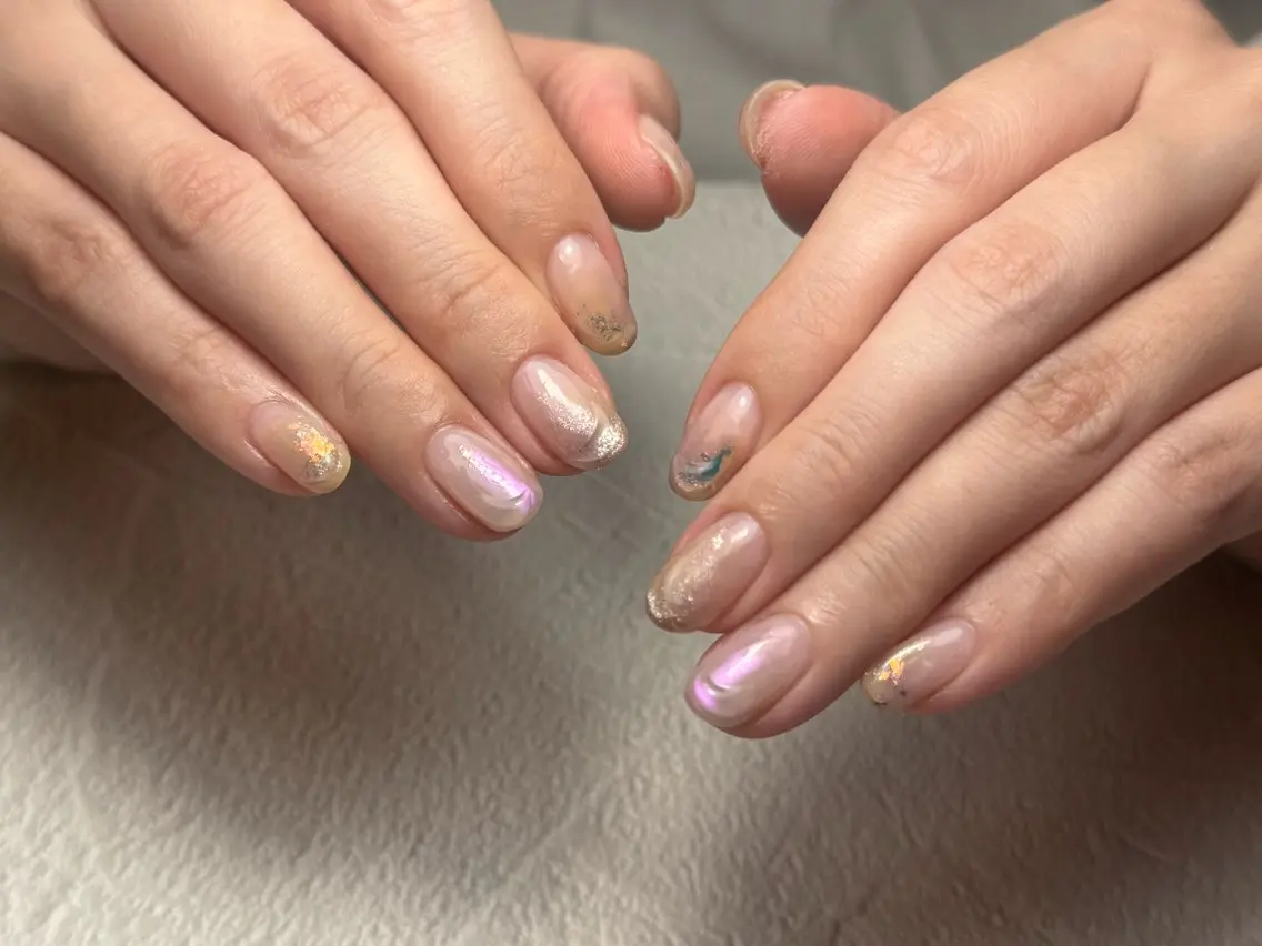 ネイル ジェルネイル ニュアンスネイル パラジェル Ace Luxe Harunoのネイルデザイン