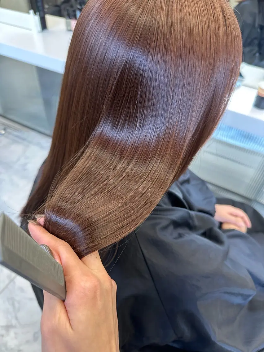 カラー ブラウンカラー イルミナカラー ピンクカラー ヘアカラー よしだ りんのヘアスタイル