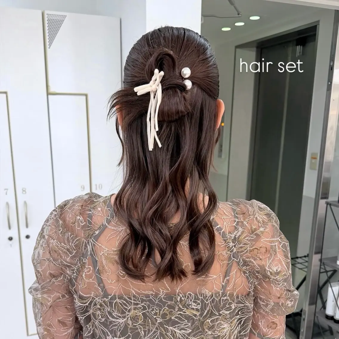 ヘアアレンジ ハーフアップ ヘアセット マミ☁️ヘアセット /お呼ばれヘア/銀座のヘアスタイル
