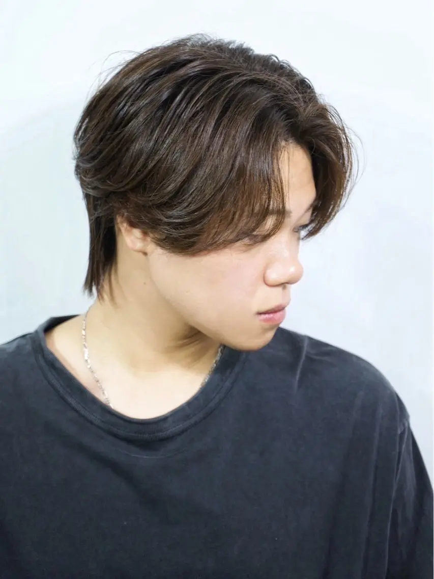 ショート パーマ メンズ 佐藤 笑夢のヘアスタイル