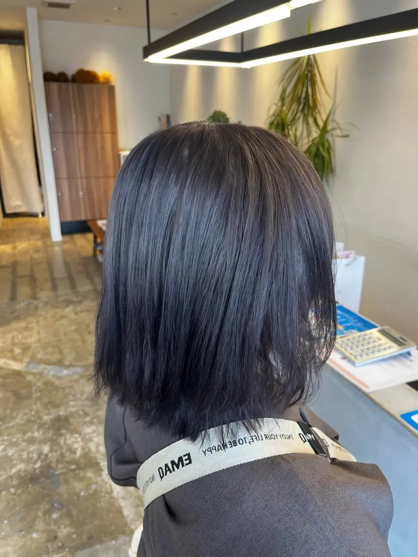 ショート カラー ヘアカラー 坂下 かのんのヘアスタイル