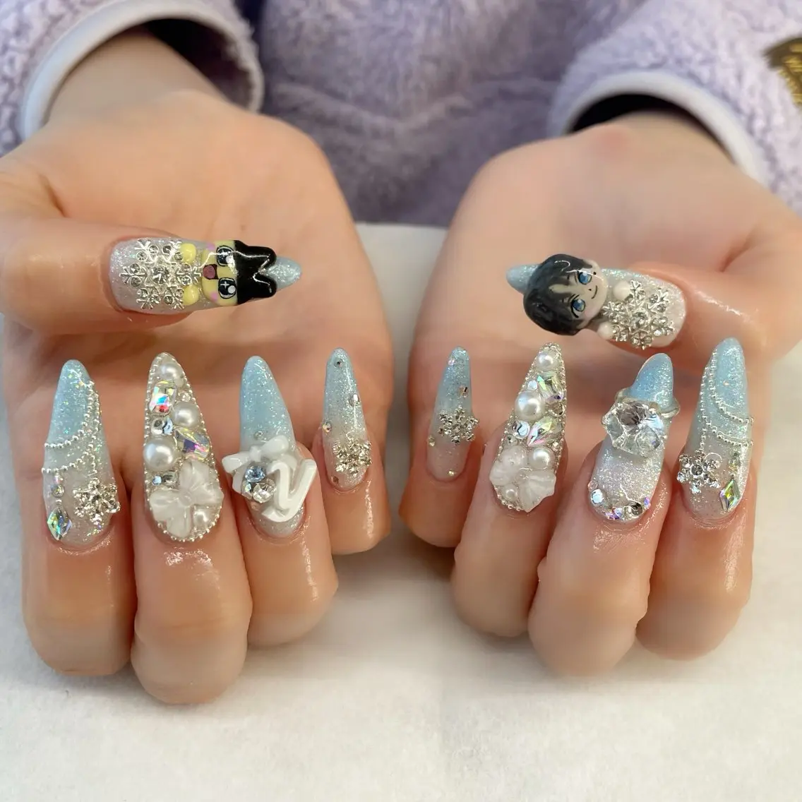 ネイル ハンドネイル 💎🐰 saki. m 🐰💎のネイルデザイン