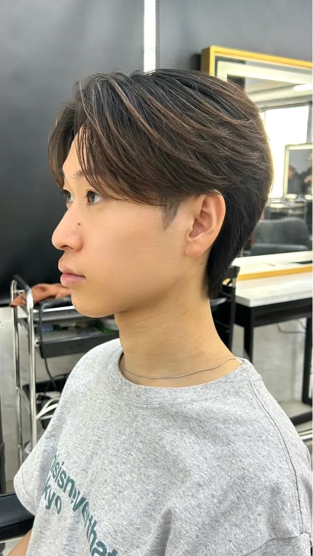 ショート パーマ メンズ カット ヘアセット メンズスタイリスト 前田雄輝のヘアスタイル