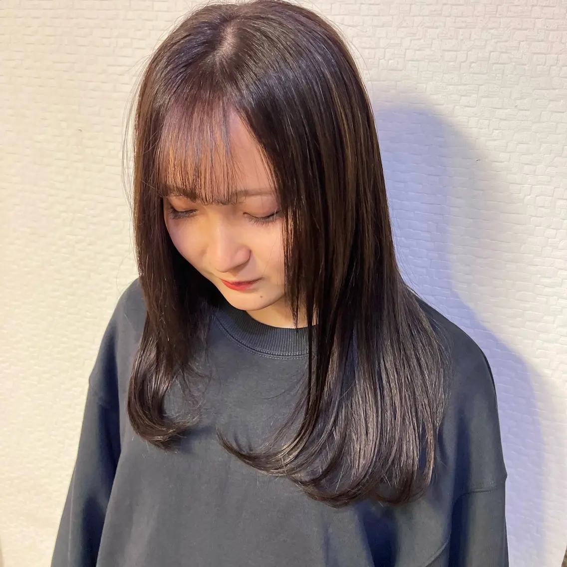 ロング カラー シノザキ キナのヘアスタイル