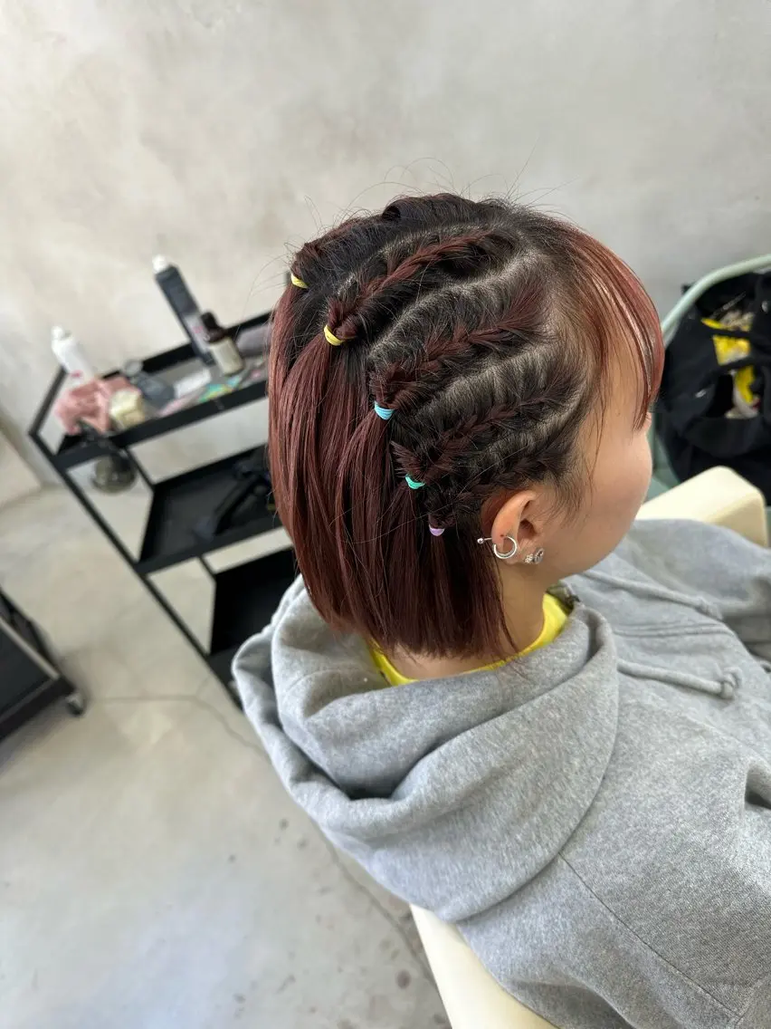 セミロング ヘアアレンジ さあや 【透け感/艶感】のヘアスタイル