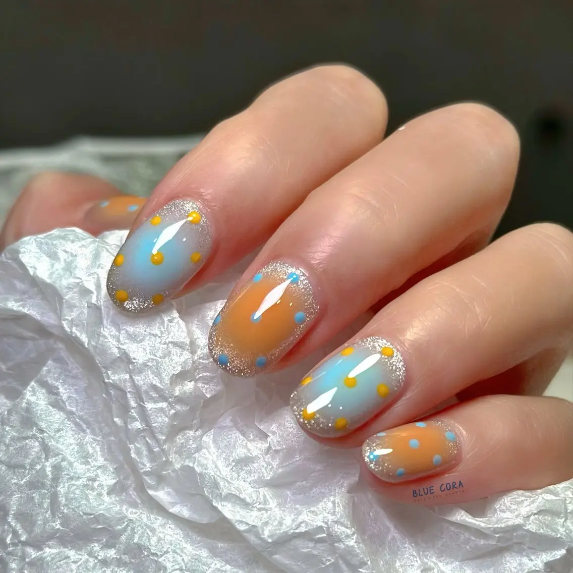 ネイル ハンドネイル ハンドケア BLUE CORAのネイルデザイン