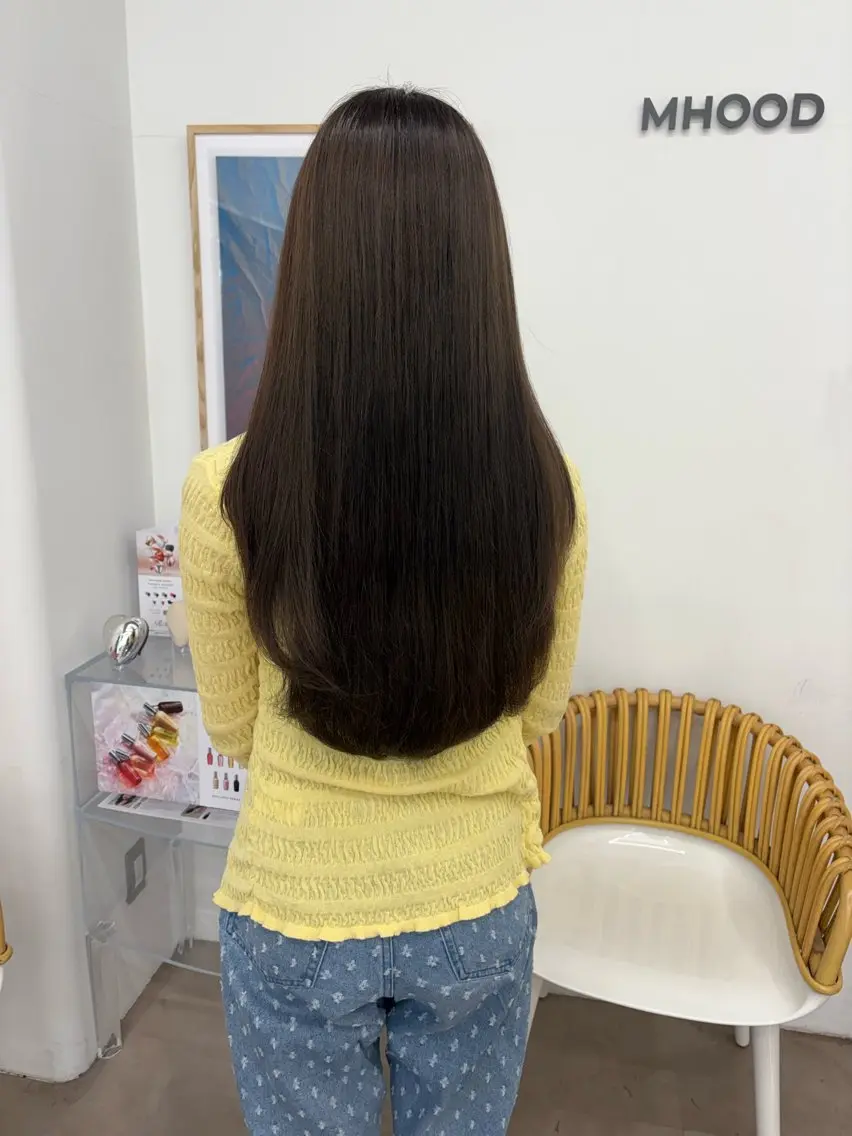 ロング カラー グレージュ カット ヘアカラー トリートメント 透明感カラー🫧 nanohaのヘアスタイル