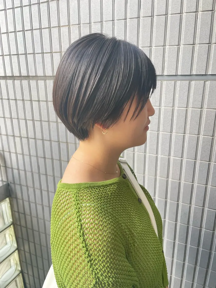 ショート ヘアアレンジ メンズ カット ヘアカラー 野町好花 レイヤー/髪質改善のヘアスタイル