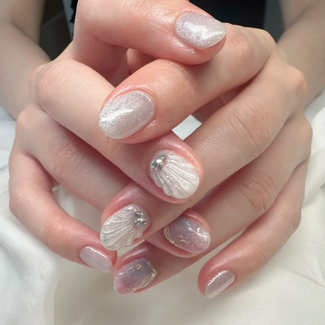 ネイル アートネイル クリアネイル 氷ネイル・うるうるネイル キラキラネイル 韓国ネイル 🪞KAPE NAIL 🪞のネイルデザイン