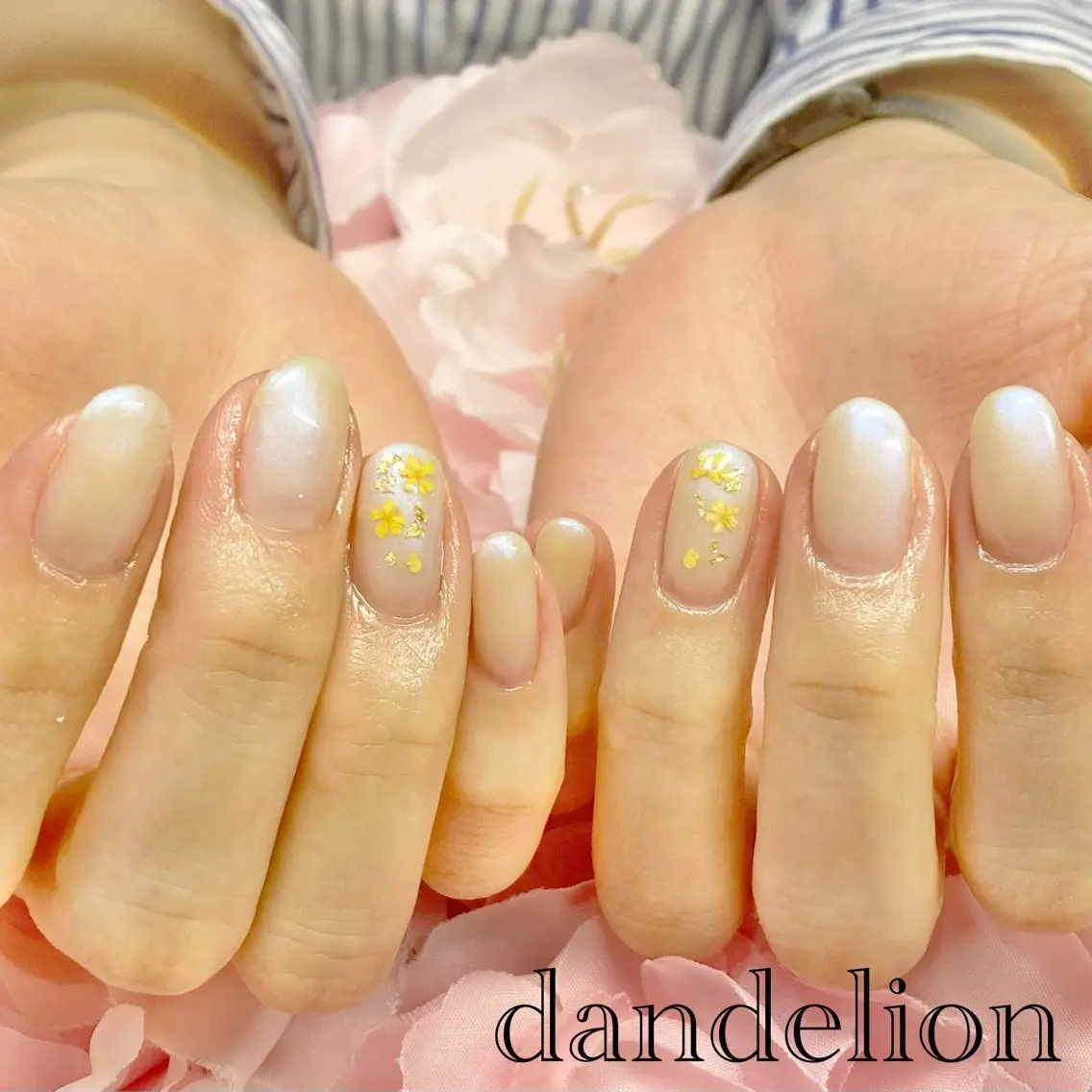 ネイル ハンドネイル ハンドケア dandelion ダンデライオンのネイルデザイン