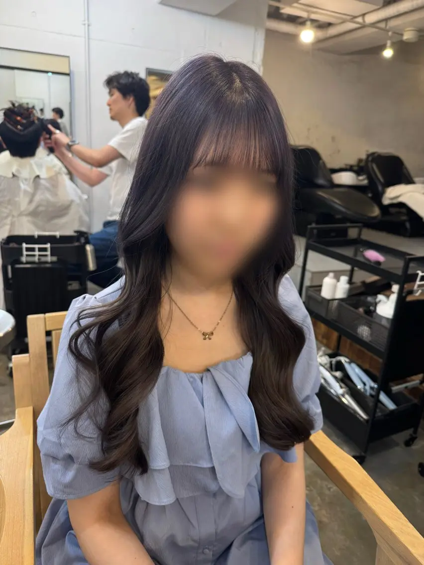 ロング カラー ラベンダーカラー モデル募集中 🫧こうめ🫧のヘアスタイル