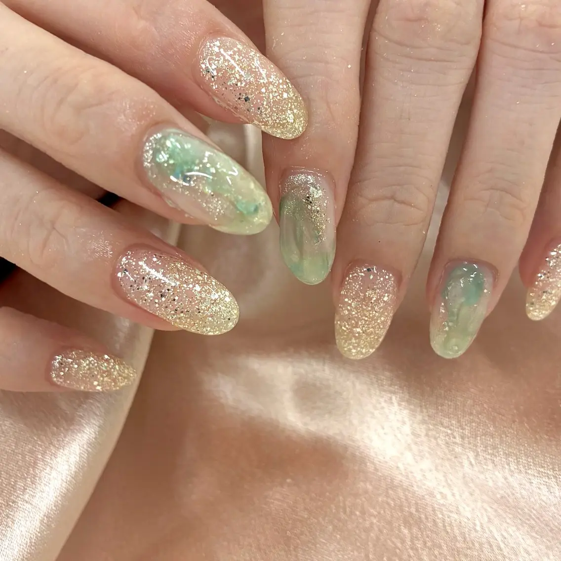 ネイル ニュアンスネイル ハンドネイル _white 上本町店のネイルデザイン