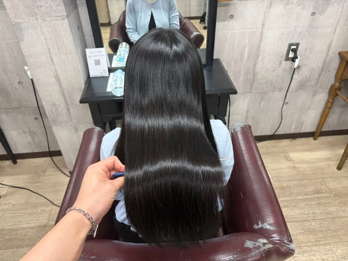 ロング カット 縮毛矯正 頓所 大昂のヘアスタイル