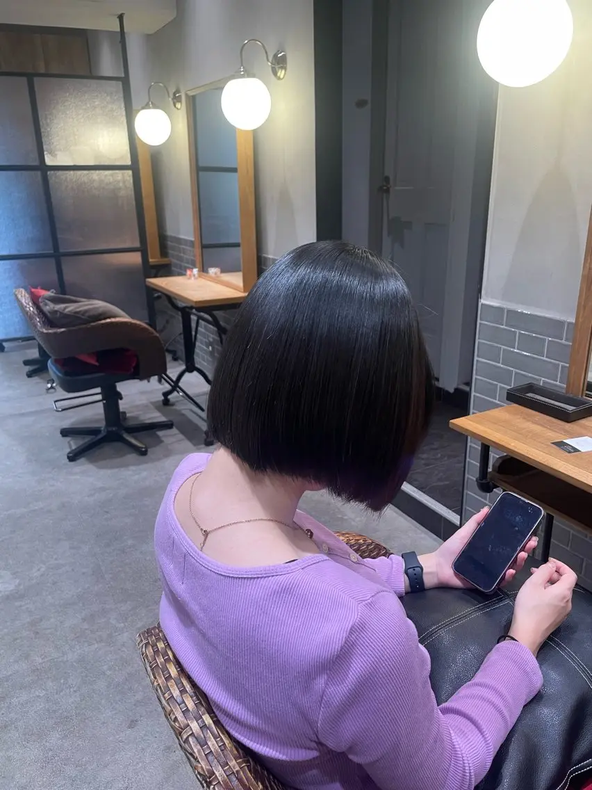 ショート カット 縮毛矯正 暖色カラー🤎Red Neo　meiのヘアスタイル