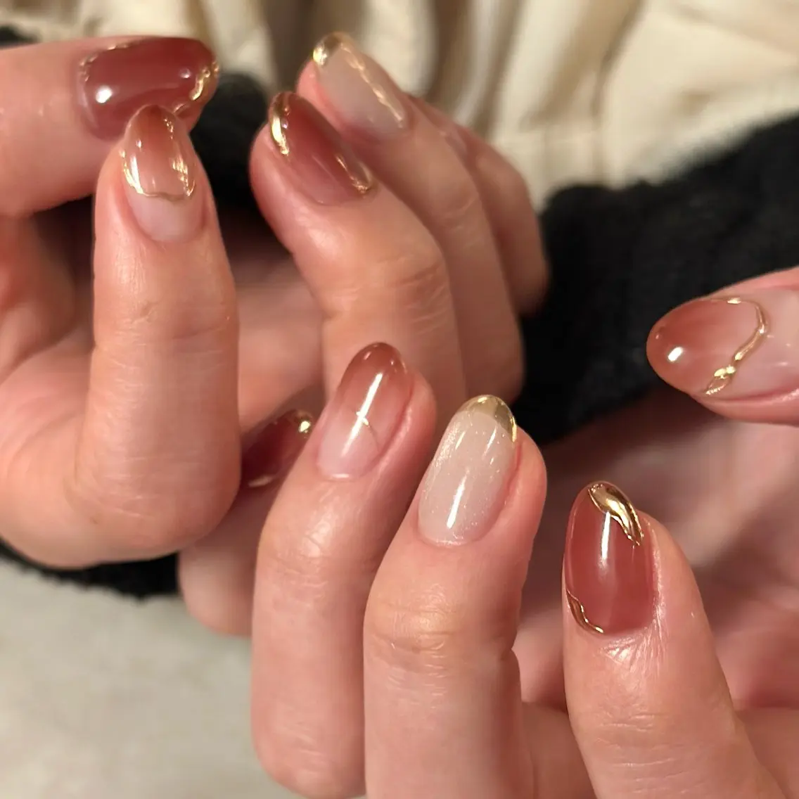 ネイル ニュアンスネイル aoi .のネイルデザイン