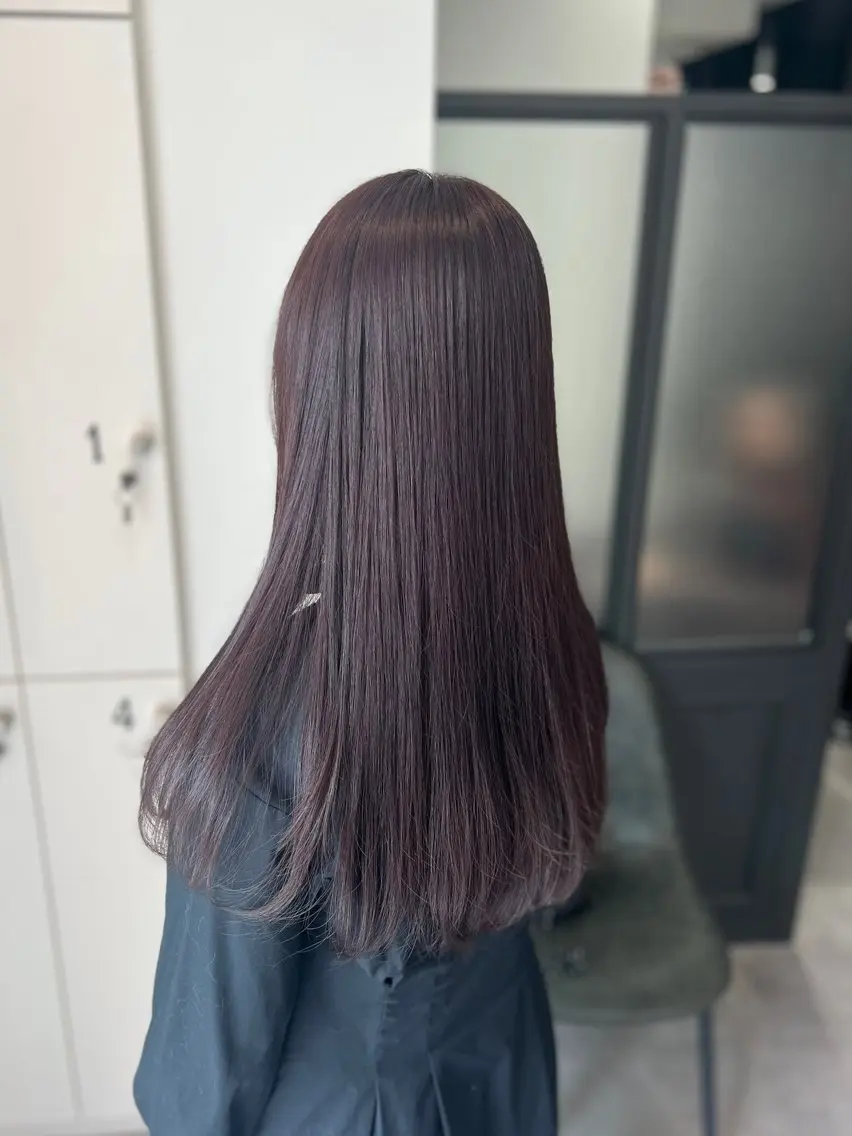 ロング カラー ブリーチ ダブルカラー ラベンダーカラー ブリーチなしカラー Dia ‎ アキヨシ ミユのヘアスタイル