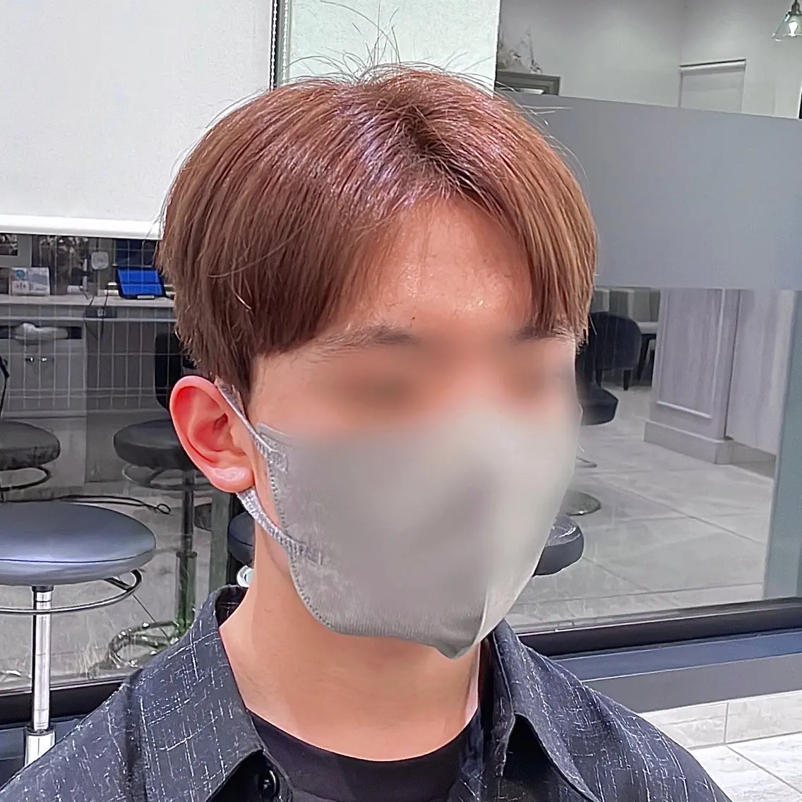 ショート カラー パーマ ヘアアレンジ メンズ ダウンパーマ メンズパーマ パク・ボミン小野リエ 韓国ハーフ🦊のその他イメージ