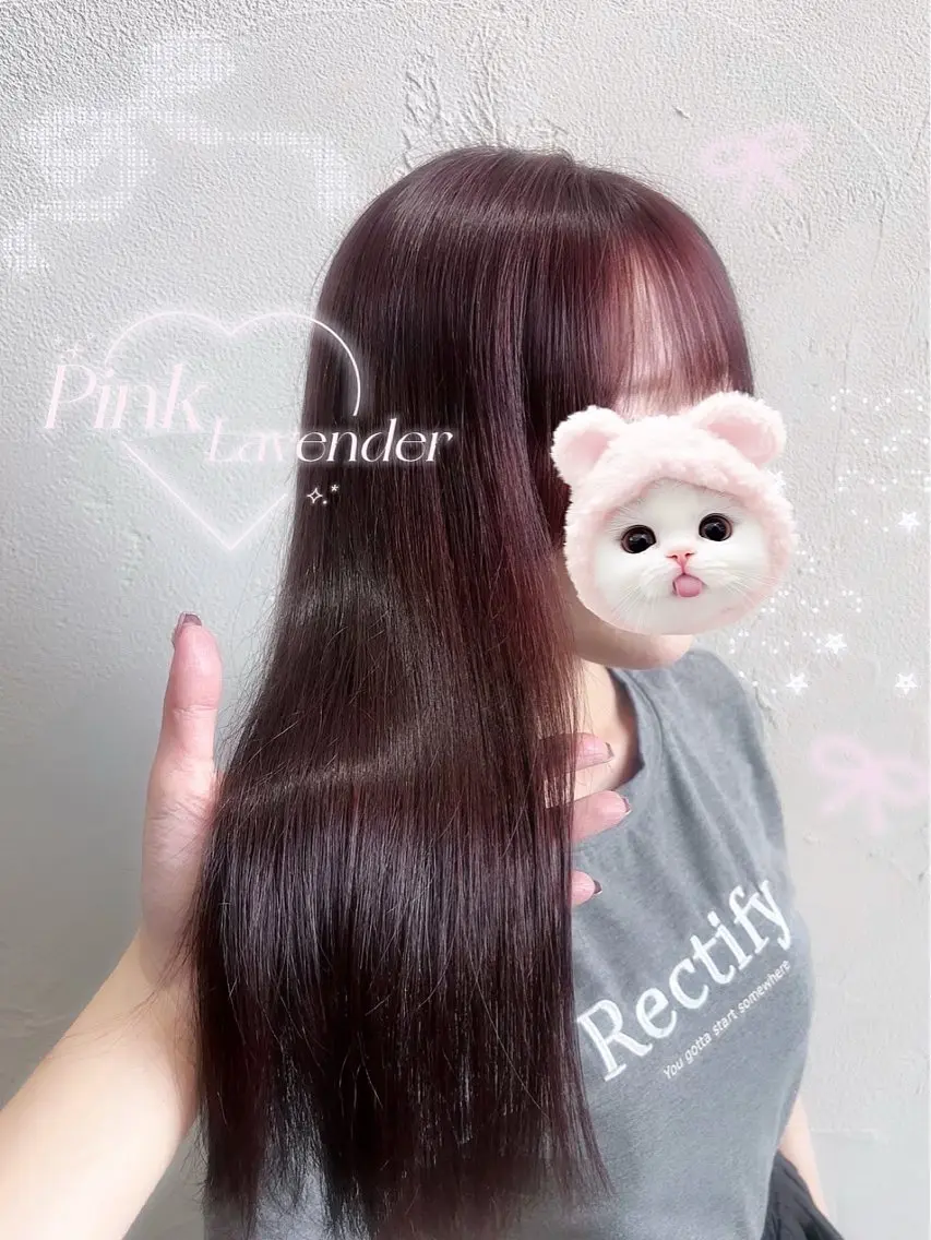 ロング カラー カット ヘアカラー トリートメント 中嶋心渚⌇透明感 カラー️🩵🎀‪のヘアスタイル