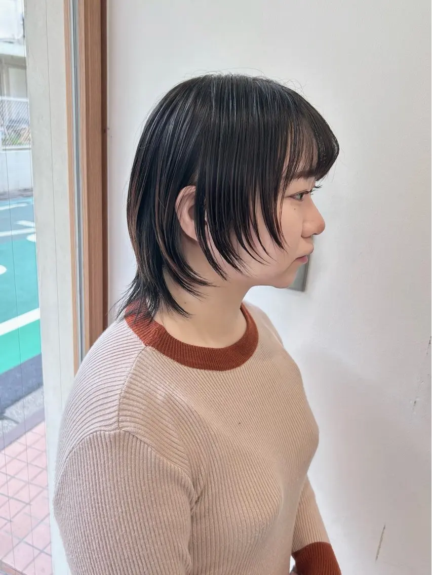 ミディアム カット レイヤーカット⛓ hina🩶のヘアスタイル