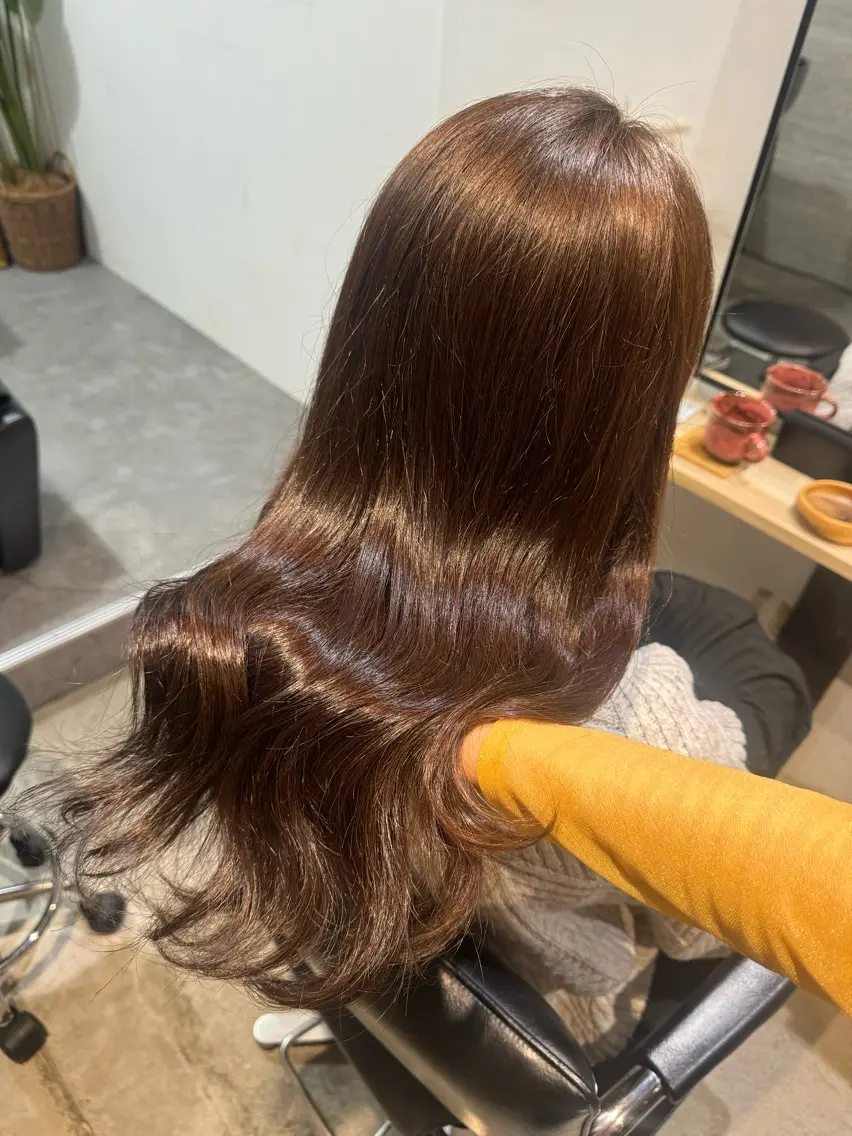 ブリーチなしダブルカラーの写真