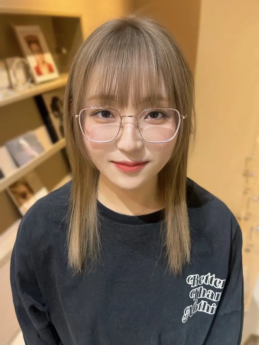ミディアム ヘアカラー トリートメント ramphy 加藤 美羽のヘアスタイル