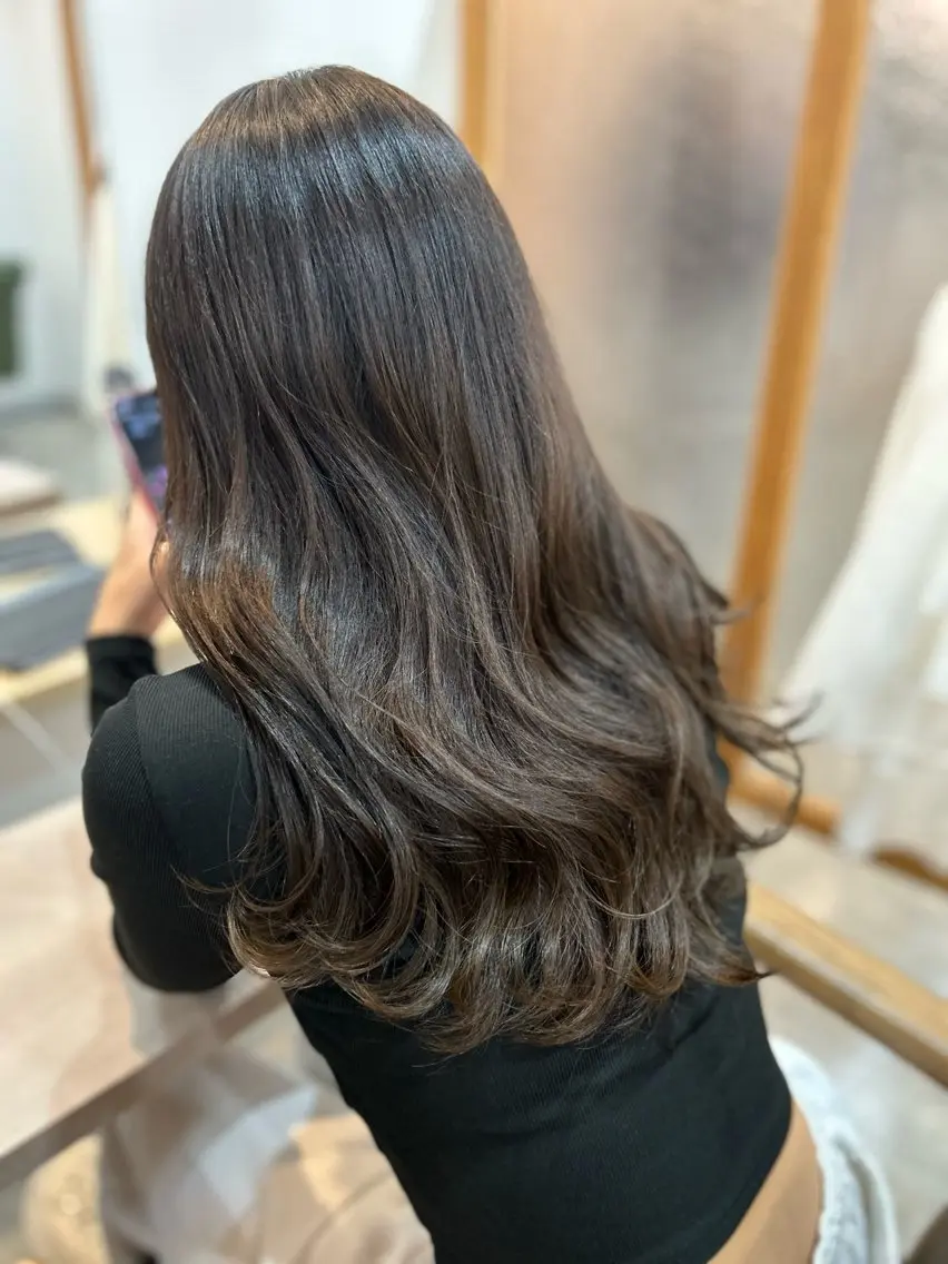 ❗️Jr.スタイリストデビュークーポン【大人似合わせカット✂️小顔顔周りカット＋透明感カラー】の写真