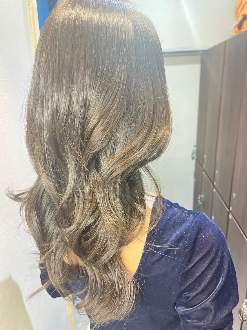 ロング カラー カット ヘアカラー トリートメント 多系統似合わせ/ tsuburaのヘアスタイル