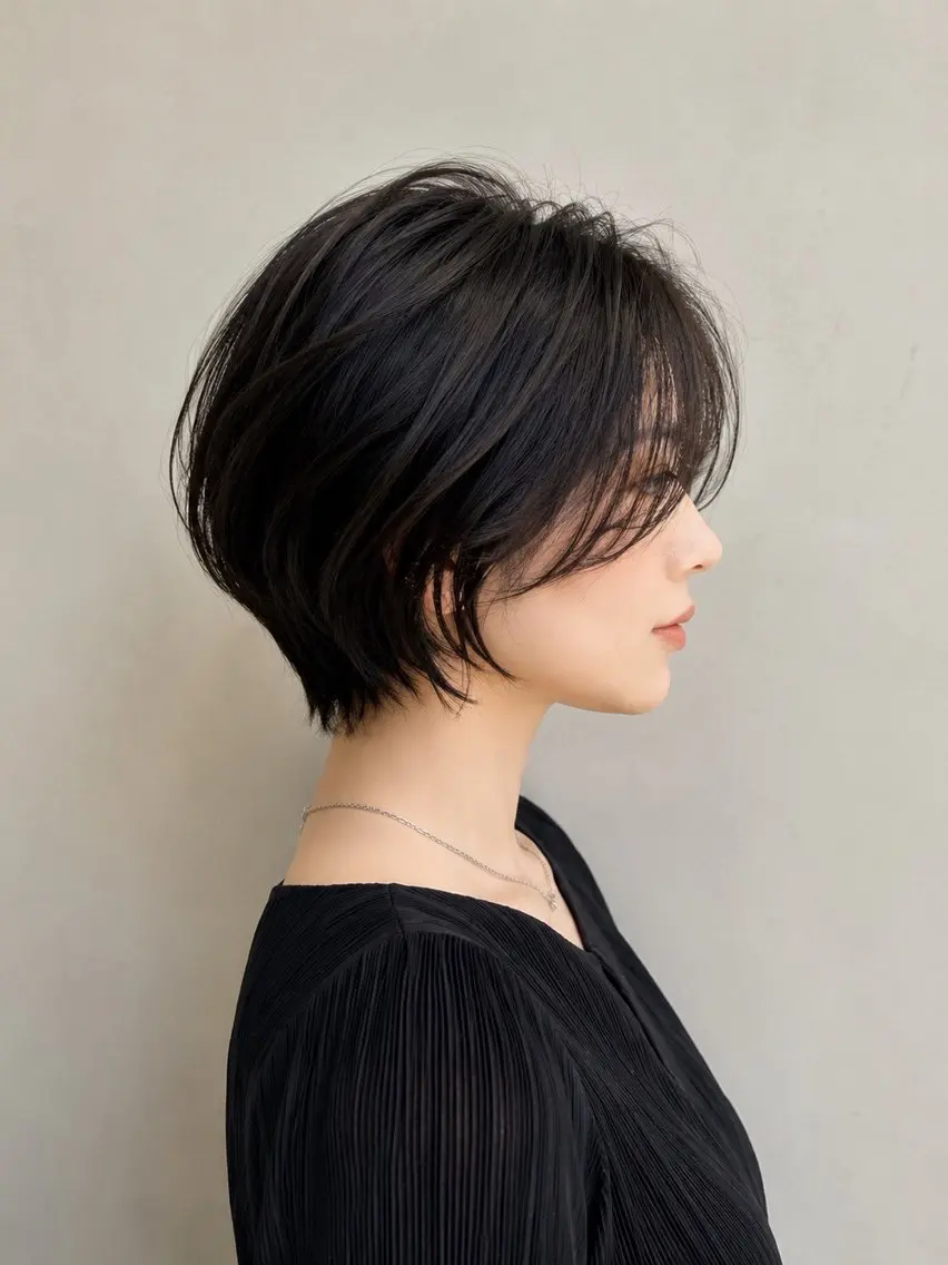 ショート ショートヘア 【似合わせカラー】 西口嶺河のヘアスタイル