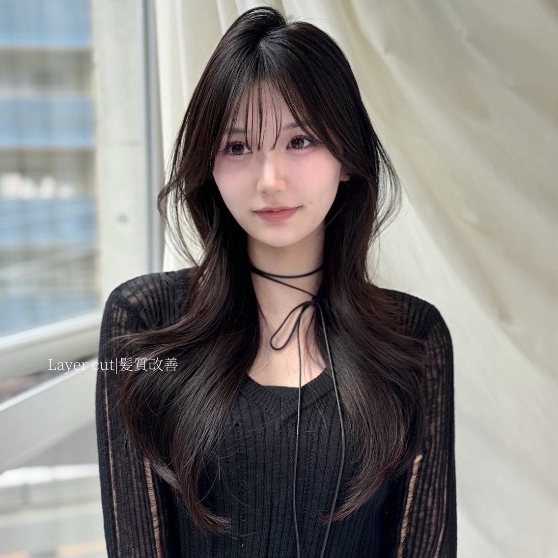 【人気𝐍𝐨.𝟐】🩵韓国風レイヤー️カット🩵 《スタイリング付き》の写真