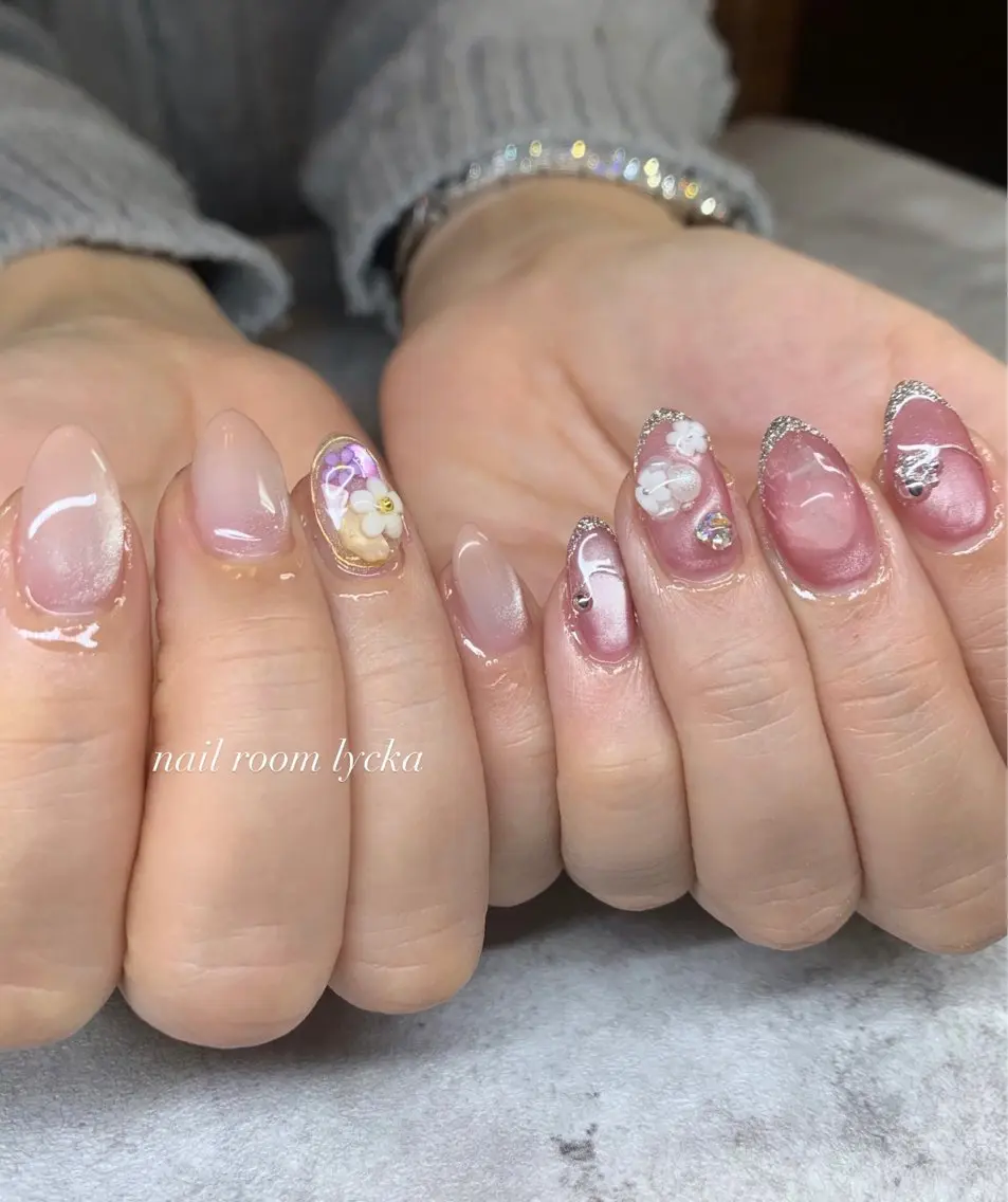 ネイル ネイルルームリッカ 𝐦𝐚𝐲𝐮のネイルデザイン