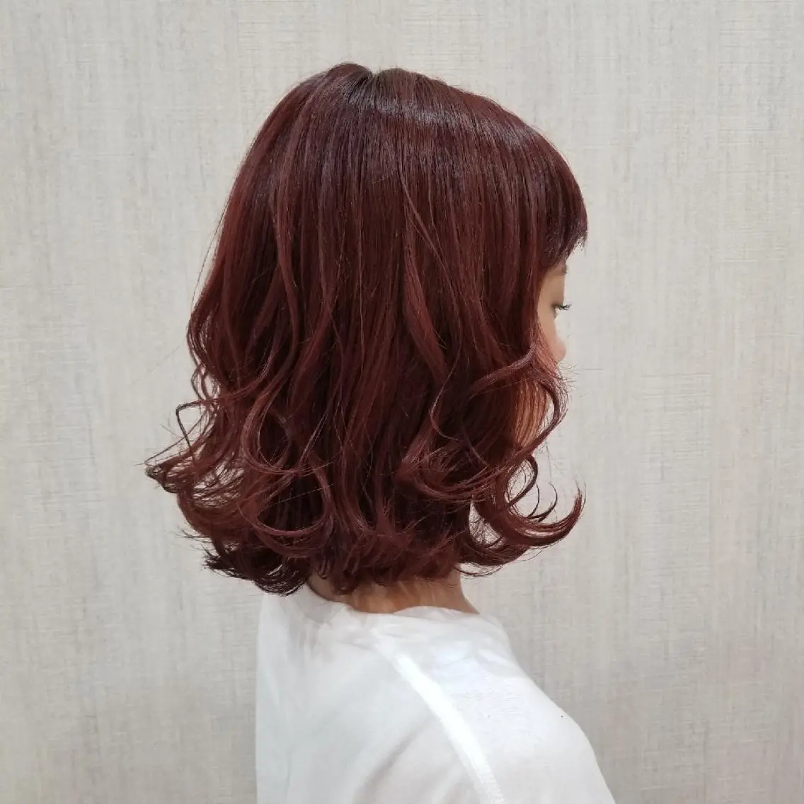 ミディアム カット ヘアカラー トリートメント 💎✨艶髪美髪✨💎 Alushe心斎橋店のヘアスタイル
