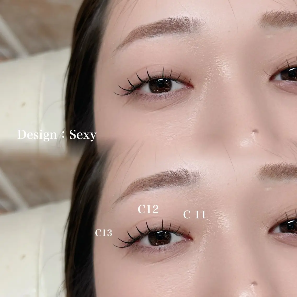 セーブルエクステ140本の写真