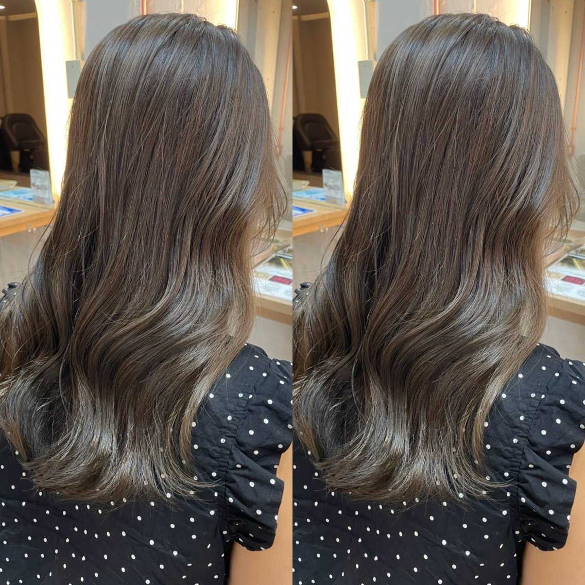 ロング カラー ベージュカラー 透明感カラー オリーブベージュ カット ヘアカラー トリートメント モデル様募集中🍒 りおのヘアスタイル
